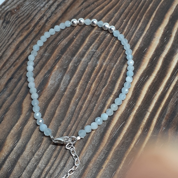 Aquamarine March birthstone / 925 sterling silver - Picture 6 of 6